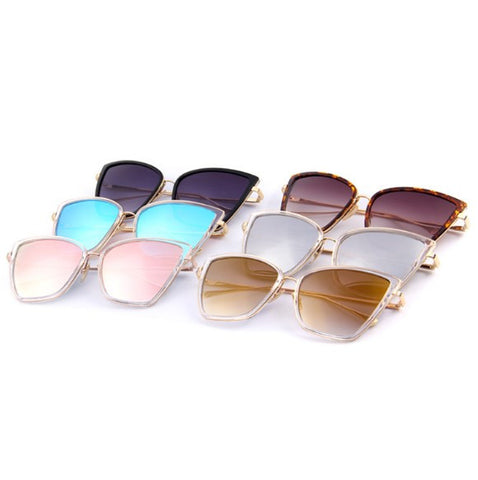 Metal Cat Eye Design Sunglasses